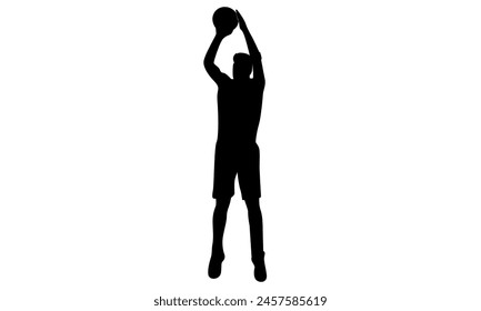 silhouette of Basketball player illustration