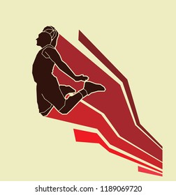 silhouette of basketball sport
