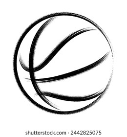 A silhouette of a basketball vector	