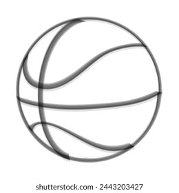 Una silueta de un vector de baloncesto