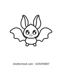 silhouette of bat flying on white background vector illustration design