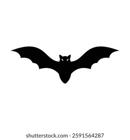 Silhouette of bat vector design isolated on a white background