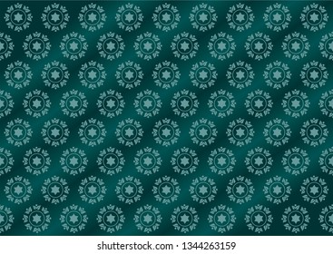 silhouette of batik motifs