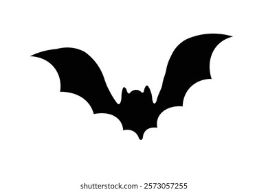 Silhouette Batman. Bat icon template design. bat icon transparent background. bat silhouette design vector dark illustration for Halloween.