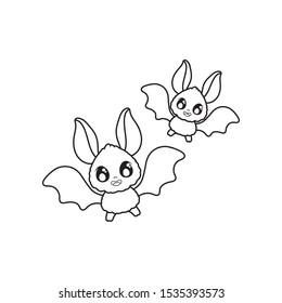 silhouette of bats flying on white background vector illustration design