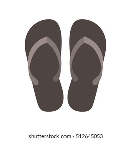 silhouette Beach flip-flops with brown bottom