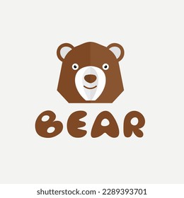 Silhouette of bear drawn in different way