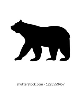 Silhouette Bear Look Stock Vector (Royalty Free) 1223553457 | Shutterstock