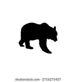 silhouette of bear, bear vector design