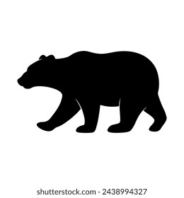 Silhouette of a bear vector illustration
