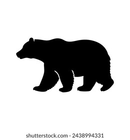 Silueta de un oso ilustración vectorial