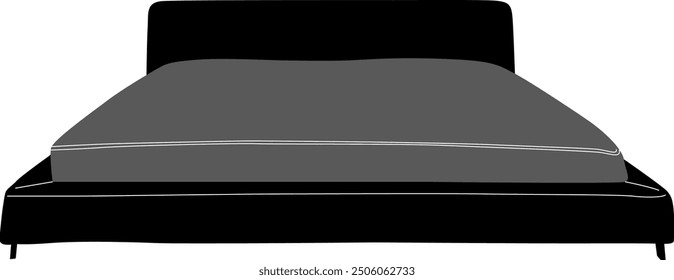 Silhouette a beautiful bed design 
