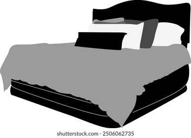 Silhouette a beautiful bed design 