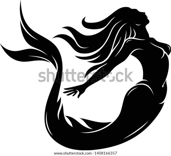 Free Free 277 Mermaid Silhouette Mermaid Hair Svg SVG PNG EPS DXF File
