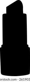 Silhouette a beautiful product on white background