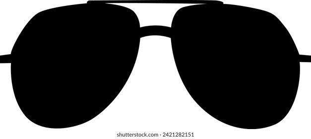 silhouette a beautiful sunglass vector