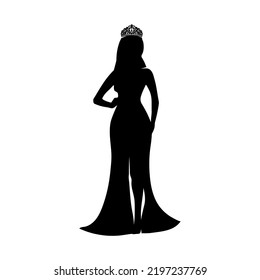 Silhouette of a beauty queen 2.