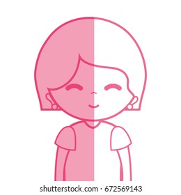 silhouette beauty woman with hairstyle design