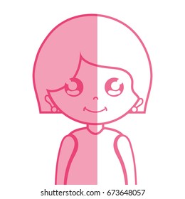 silhouette beauty woman with hairstyle design