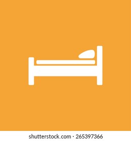 silhouette of bed