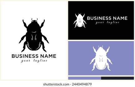 silhouette beetle insect ant template