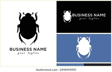 silhouette beetle insect ant template
