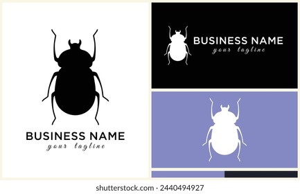 silhouette beetle insect ant template