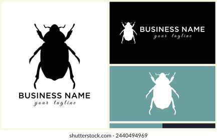 silhouette beetle insect ant template