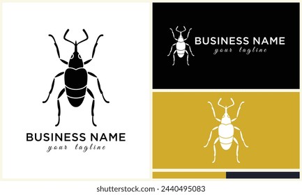 silhouette beetle insect ant template