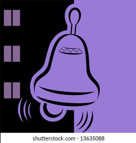  silhouette of a bell	