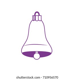 silhouette bell decoration design and alert sound