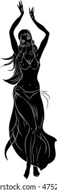 Silhouette of Bellydancer
