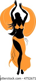 Silhouette of Bellydancer