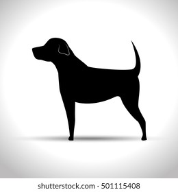 silhouette big dog