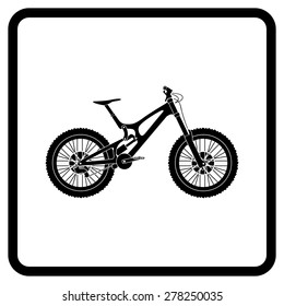 Silhouette Bike Downhill (DH).