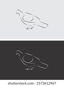 Silhouette of a bird. bird silhouette design for logo. bird silhouette design for symbol