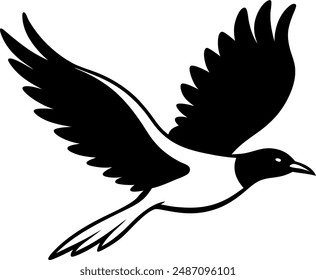 silhouette of a bird in flight