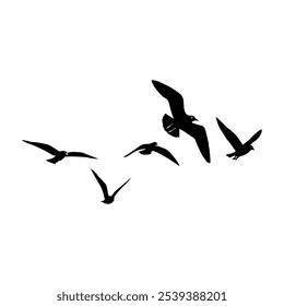 silhouette bird vector illustration eps.10