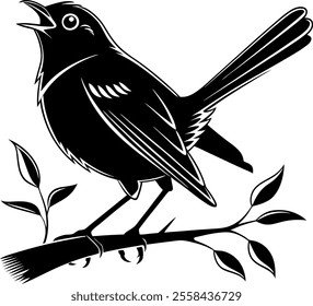 Silhouette of Birds and Animals in Nature at Dusk or Dawn
