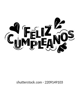 Cartas de cumpleaños de silueta. Conversión de vectores Feliz cumpleaños 