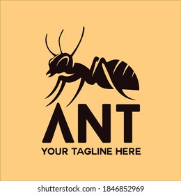 silhouette of black animal ant vector