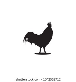 silhouette black Rooster