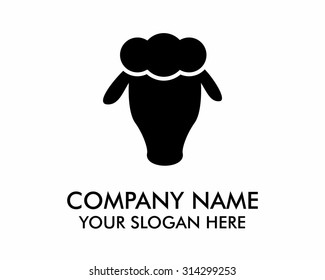 silhouette black sheep icon logo
