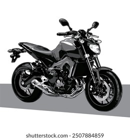 silhouette black and white master of torque old big bike vector. this image suitable for automotive, racing, drag, touring, adventure, community and event logo.