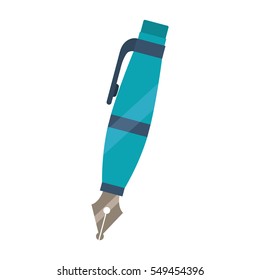 silhouette blue pen to write