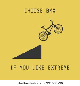 silhouette bmx, choose it if you like extreme