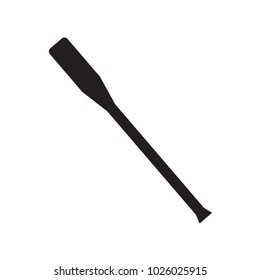 silhouette of boat oar- vector illustration
