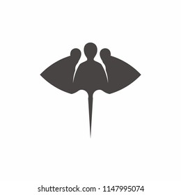 in silhouette bold black illustration of playful animal for fun event design idea