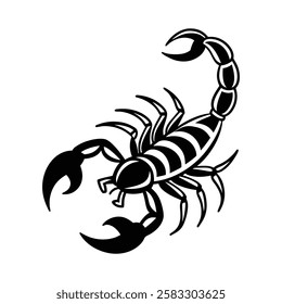 silhouette of a bold Scorpio vector illustration