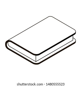 silhouette of book of school with white background